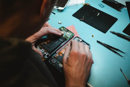 Aparelho reparado e pronto para entrega