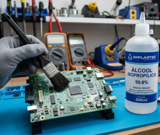 Técnico especializado trabalhando no reparo do celular